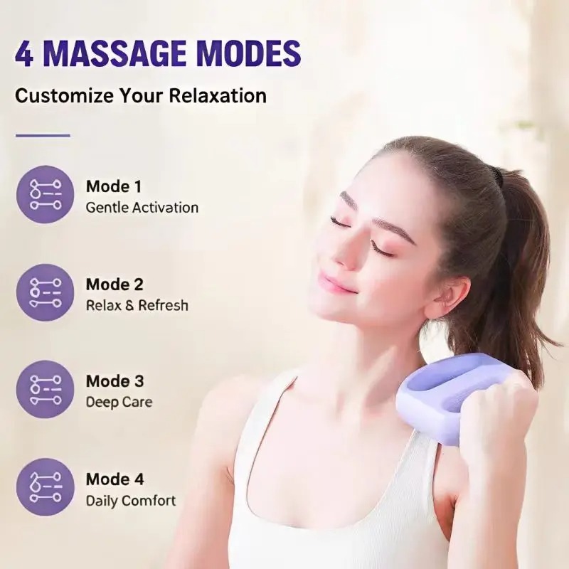 Electric Massage Gun Deep Tissue - Pistol Pijat Fascia Isi Ulang, Pijat