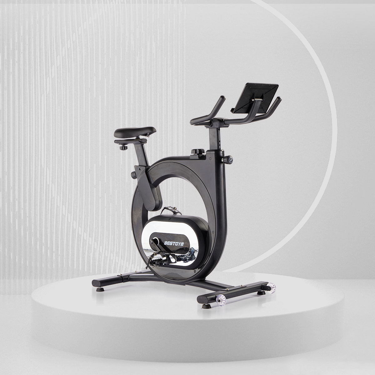 Exercise Bike Magnetic Resistance - Sepeda Spinning Bermotor dengan Tali Pengikat