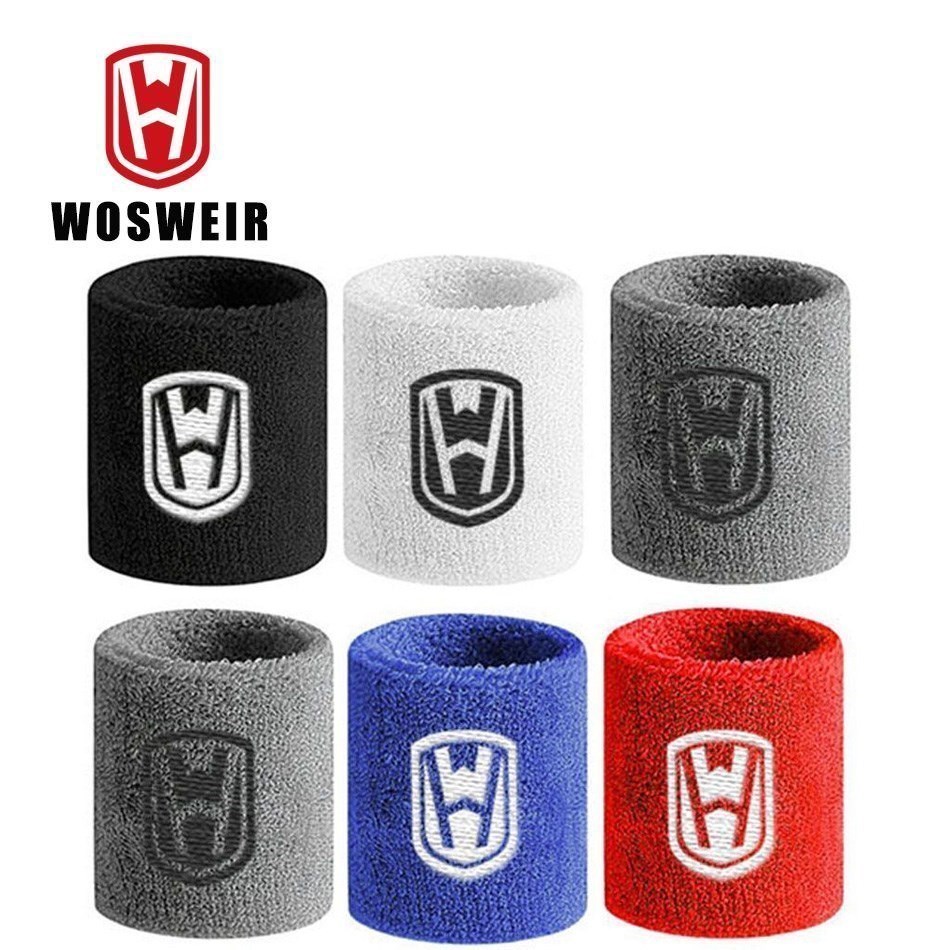 Wrist Wraps Weightlifting Support - WOSWEIR 1 pasang gelang elastis katun,