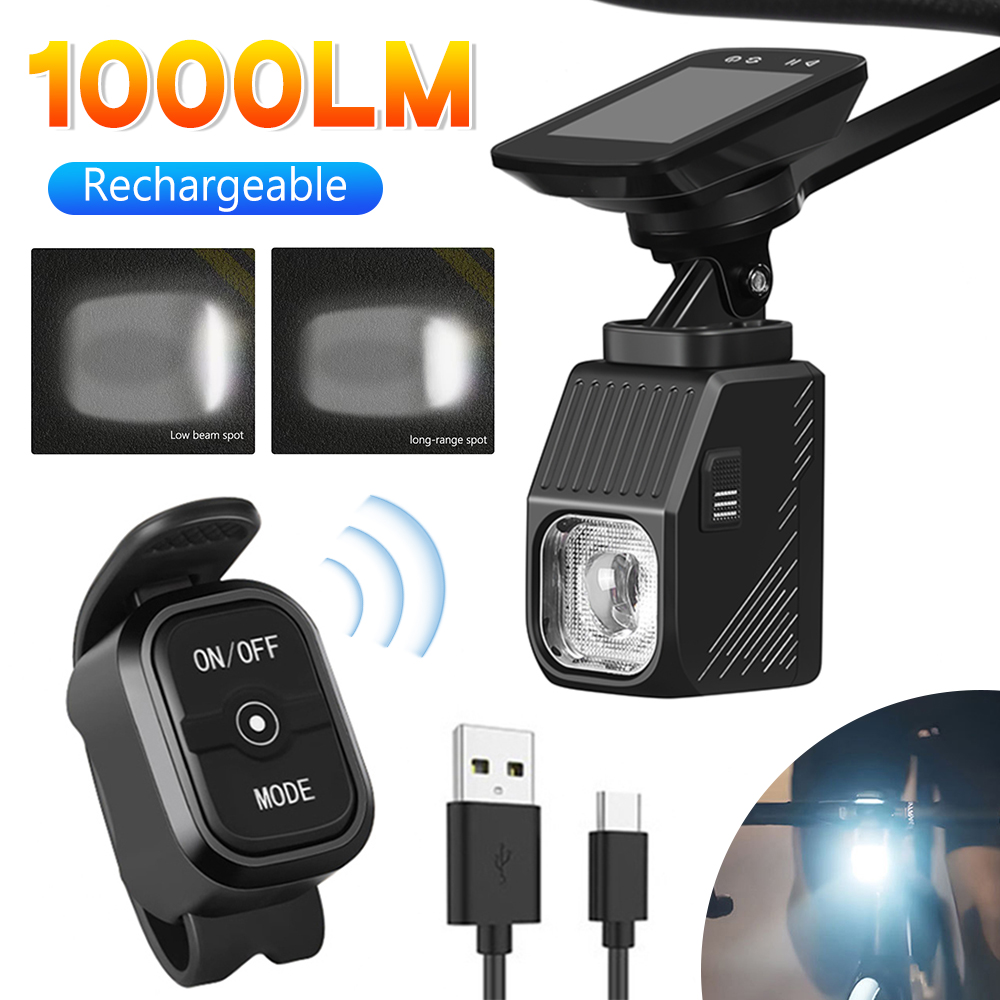 Rechargeable Bicycle Headlight 1000 Lumen - Lampu Depan Sepeda Jalan Raya 1000