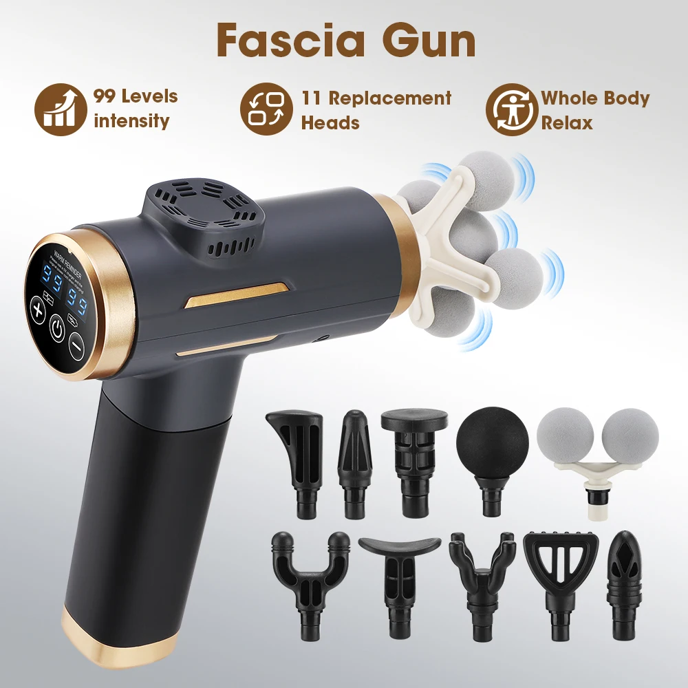 Electric Massage Gun Deep Tissue - Pistol Pijat Fascia Elektrik 24W 99