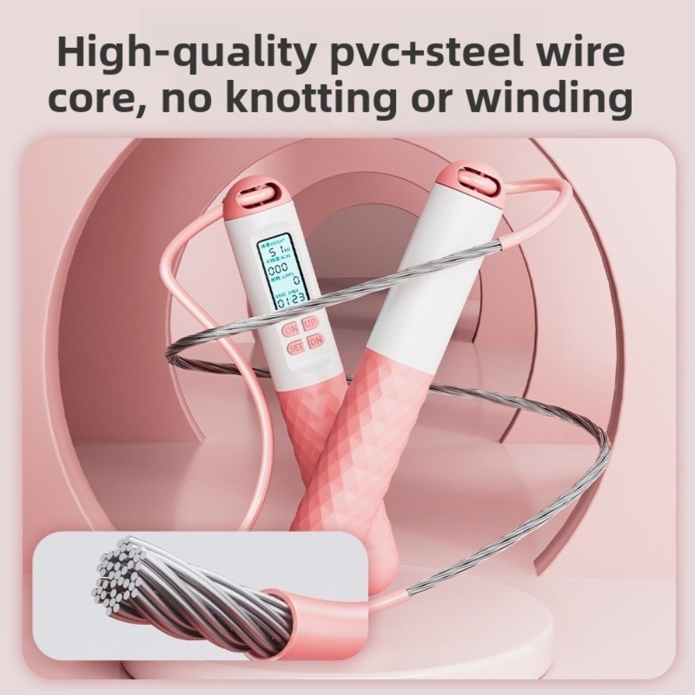 Smart Jump Rope Digital Counter - Tali Lompat Tanpa Kabel dengan Penghitung