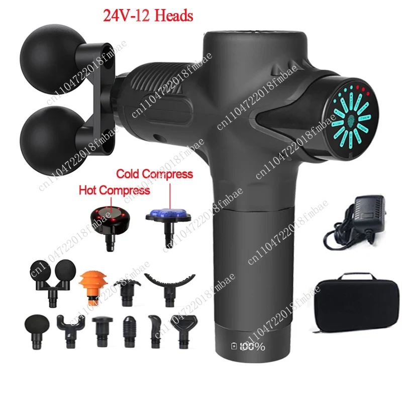 Electric Massage Gun Deep Tissue - Pistol pijat elektrik kompresi panas dan