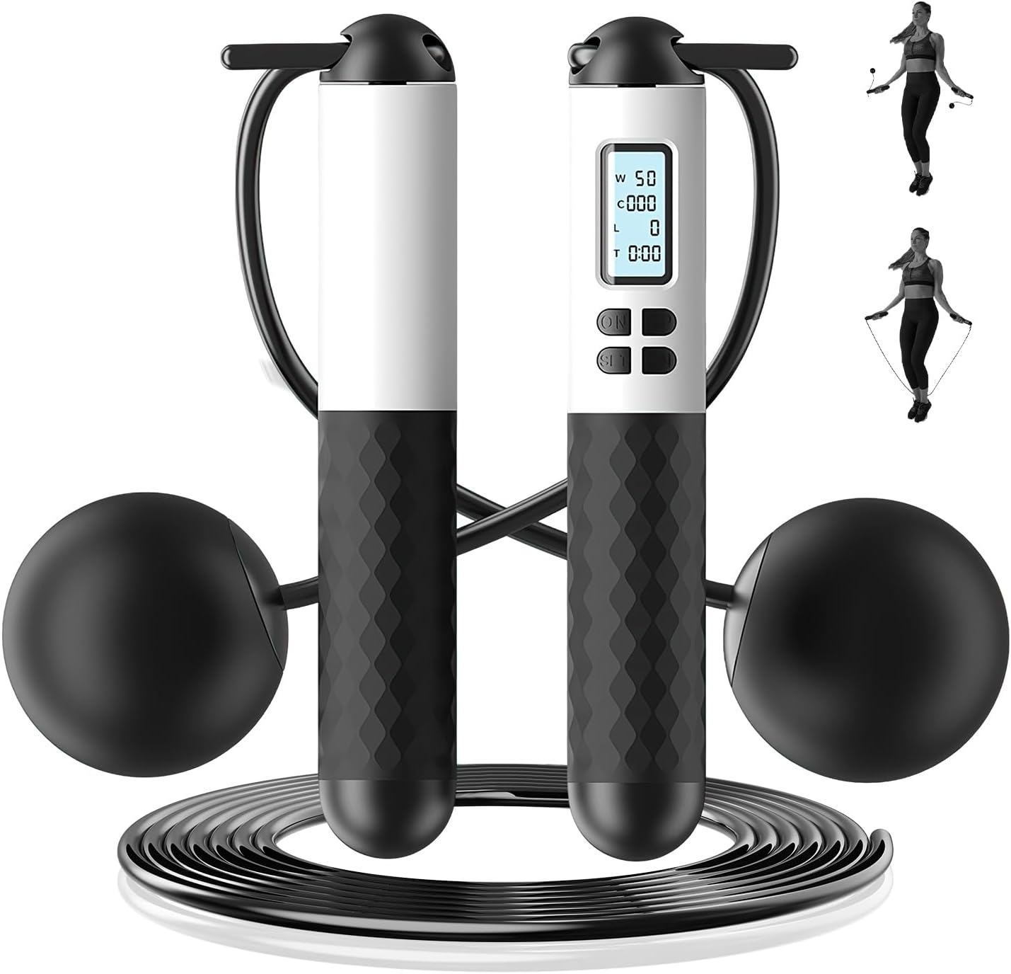 Smart Jump Rope Digital Counter - Tali Skipping Tanpa Kabel 6cm Dengan