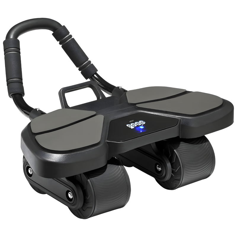 Ab Roller Wheel With Elbow Support - Roller Roda Ab Hitam dengan Penyangga