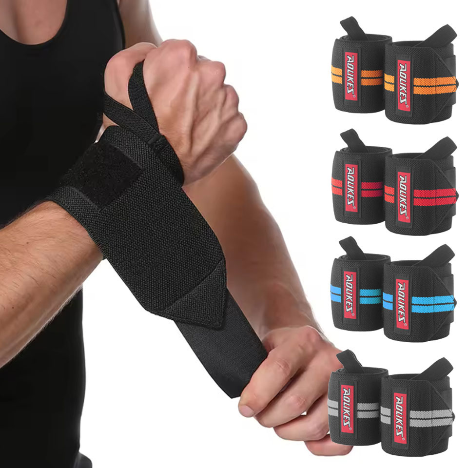 Wrist Wraps Weightlifting Support - AOLIKES Pembalut Pergelangan Tangan Fitness untuk