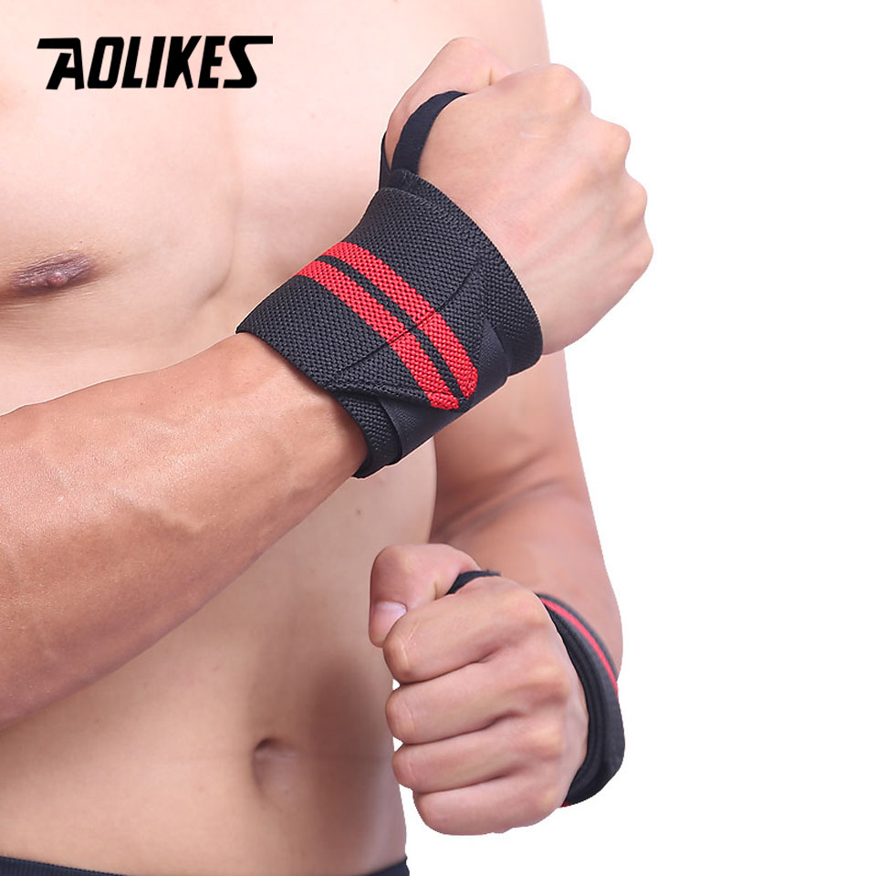 AOLIKES tali pengikat pergelan - Wrist Wraps Weightlifting Support ulasan dan harga