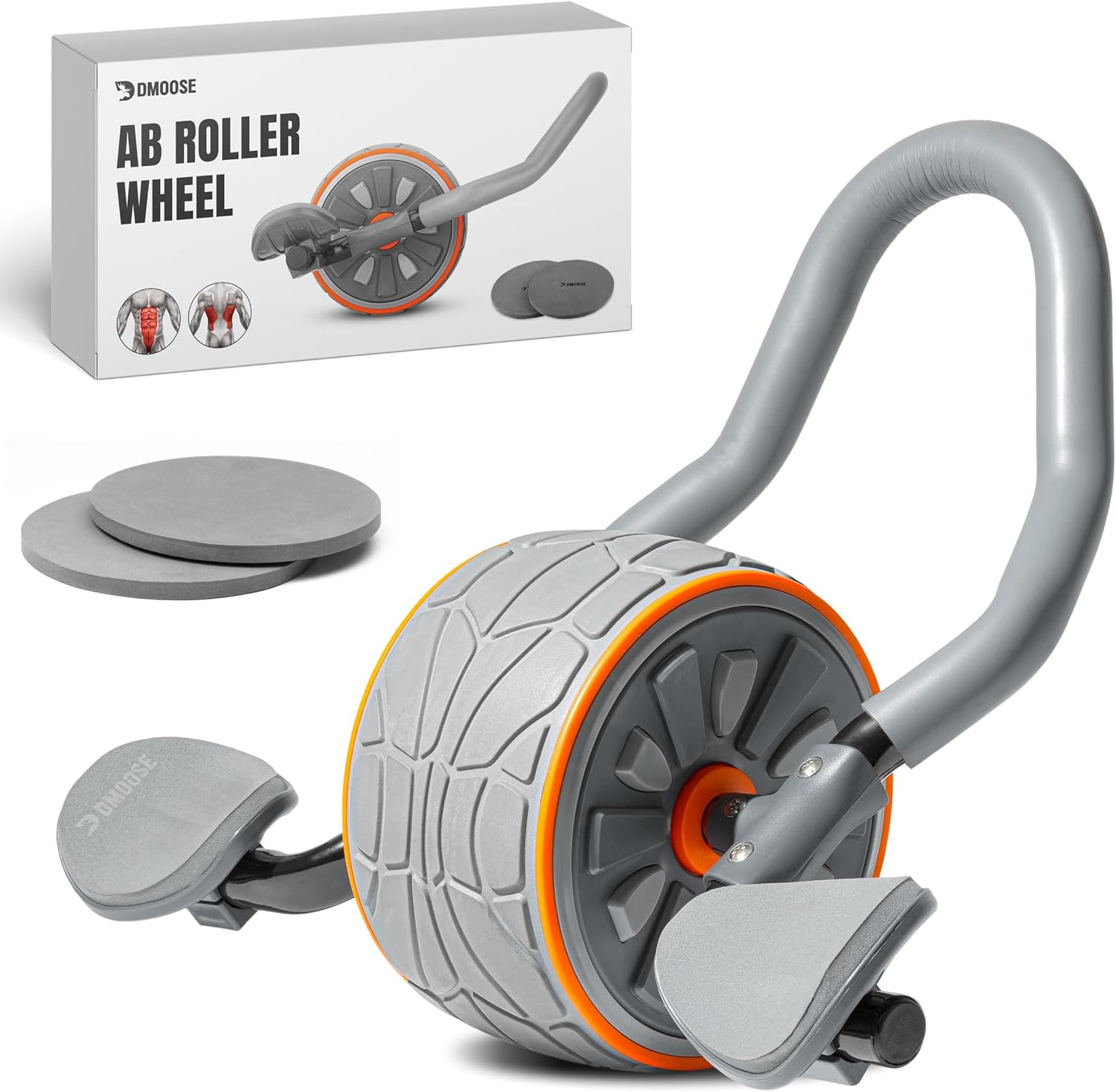 DMoose Fitness Ab Roller Wheel - Ab Roller Wheel With Elbow Support ulasan dan harga
