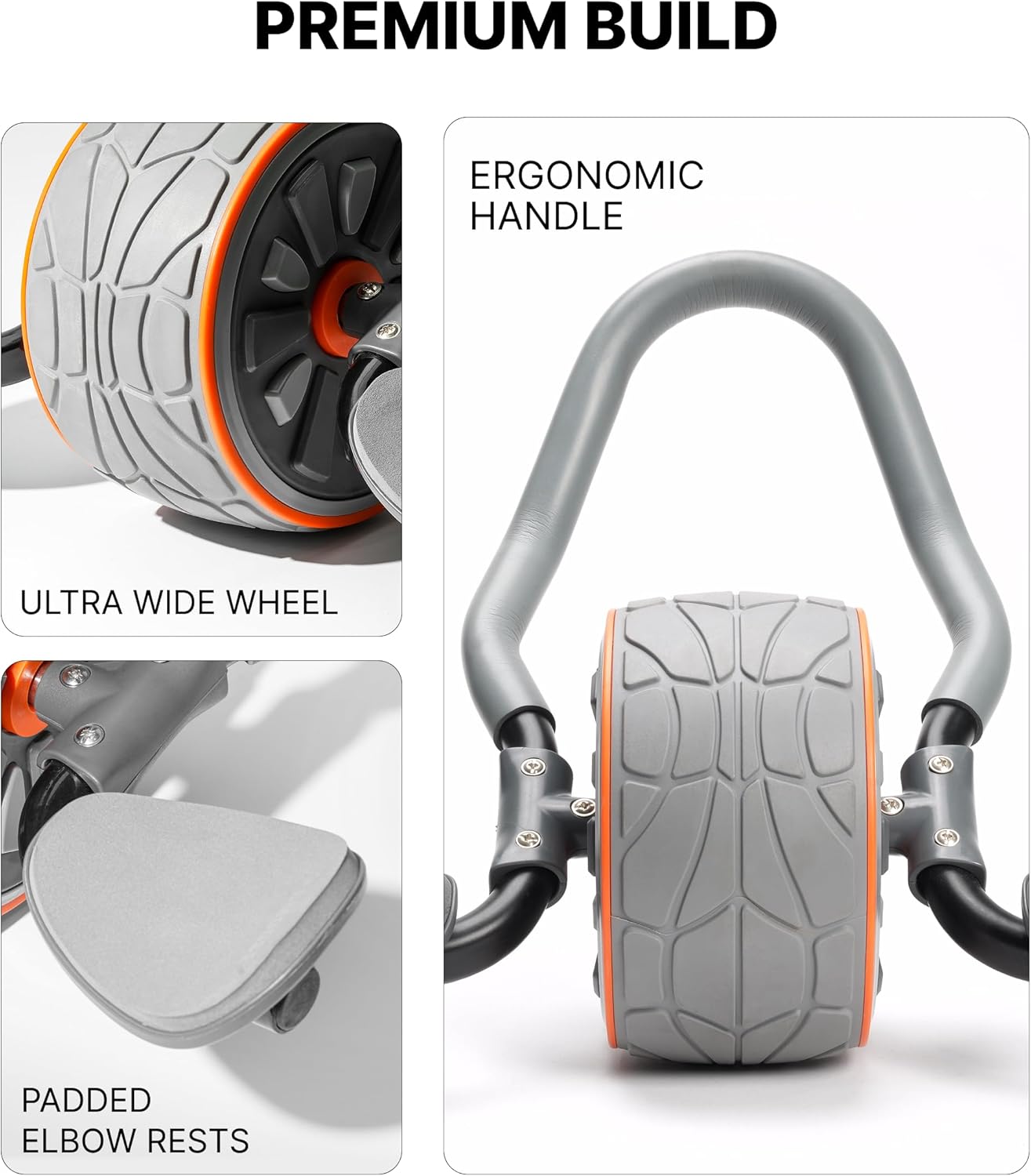DMoose Fitness Ab Roller Wheel - Ab Roller Wheel With Elbow Support ulasan dan harga
