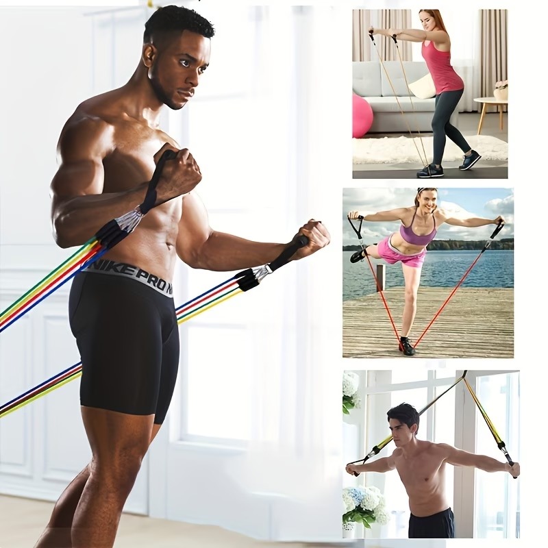 Set Resistance Band dengan Pen - Resistance Bands Set With Handles ulasan dan harga