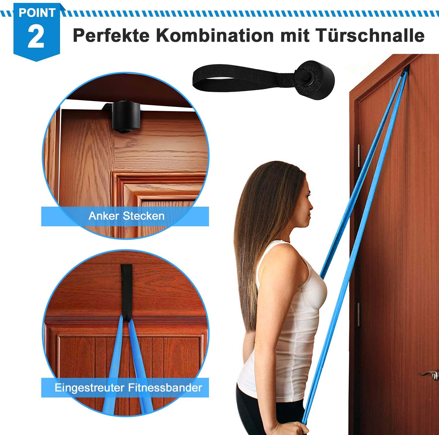 Pita Kebugaran Elastis 3 Buah  - Pilates Bar Kit With Resistance Bands ulasan dan harga