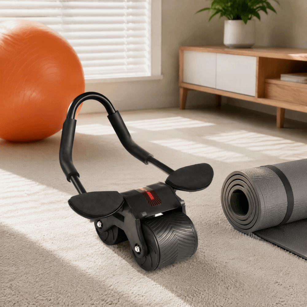 Roda Ab Roller Otomatis Baja A - Ab Roller Wheel With Elbow Support ulasan dan harga