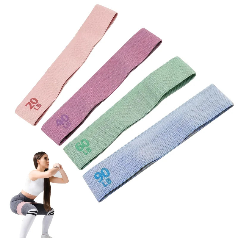 20-90LB Pita Elastis Kain Pita - Pilates Bar Kit With Resistance Bands ulasan dan harga
