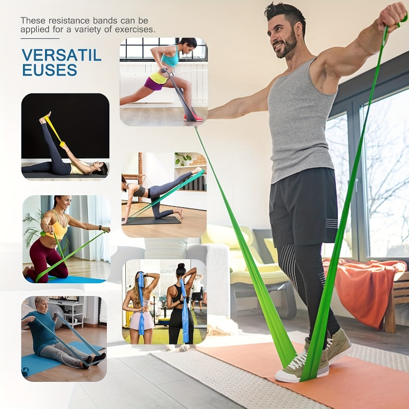 2/3/4/6 Buah Tali Resistensi Y - Pilates Bar Kit With Resistance Bands ulasan dan harga