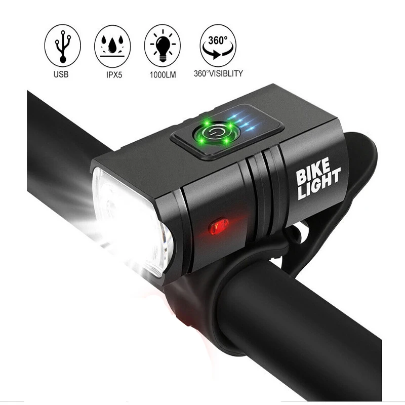 Lampu sepeda 1000 Lumen 2500mA - Rechargeable Bicycle Headlight 1000 Lumen ulasan dan harga