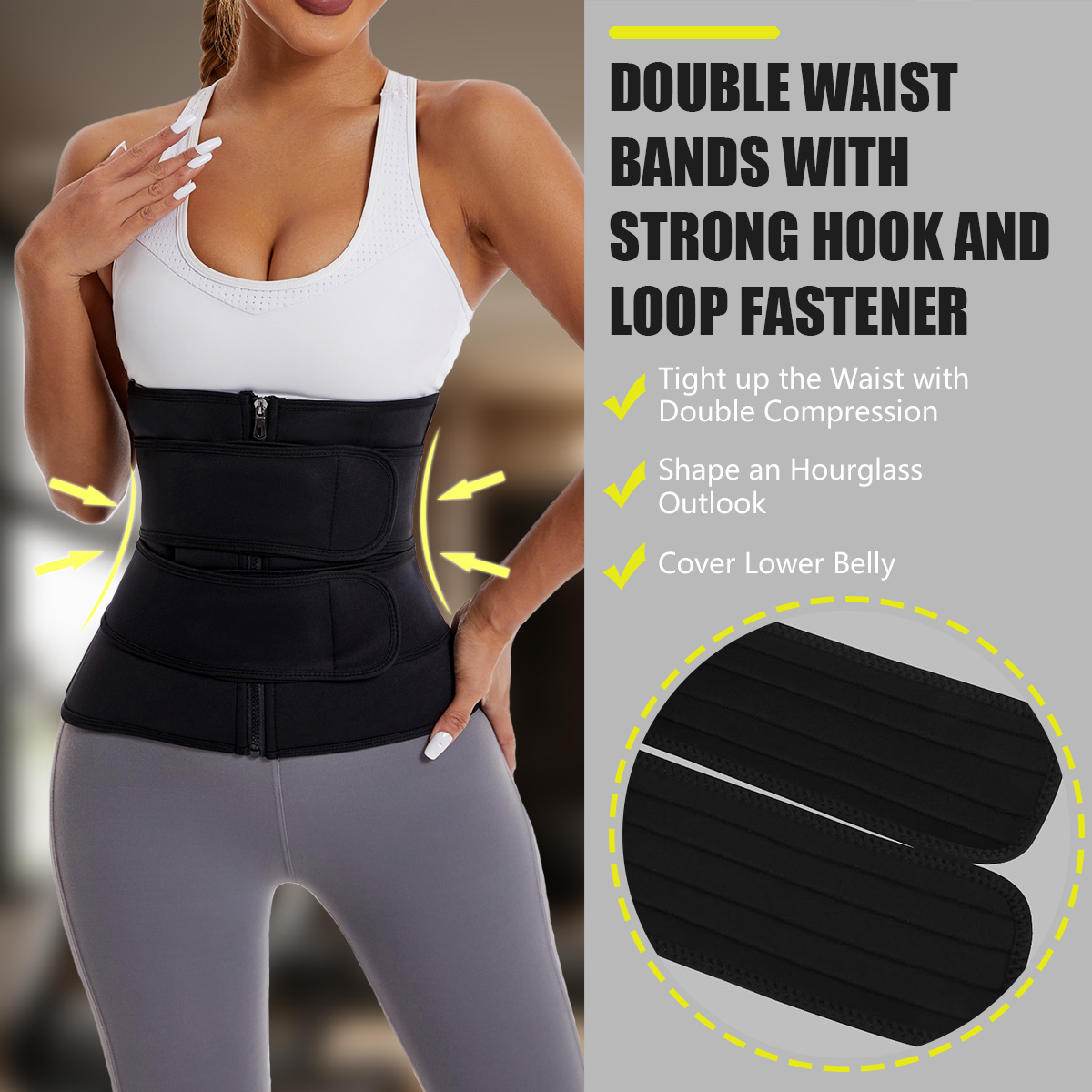 Sabuk Pelatih Pinggang Wanita  - Sweat Waist Trainer Belt Neoprene ulasan dan harga