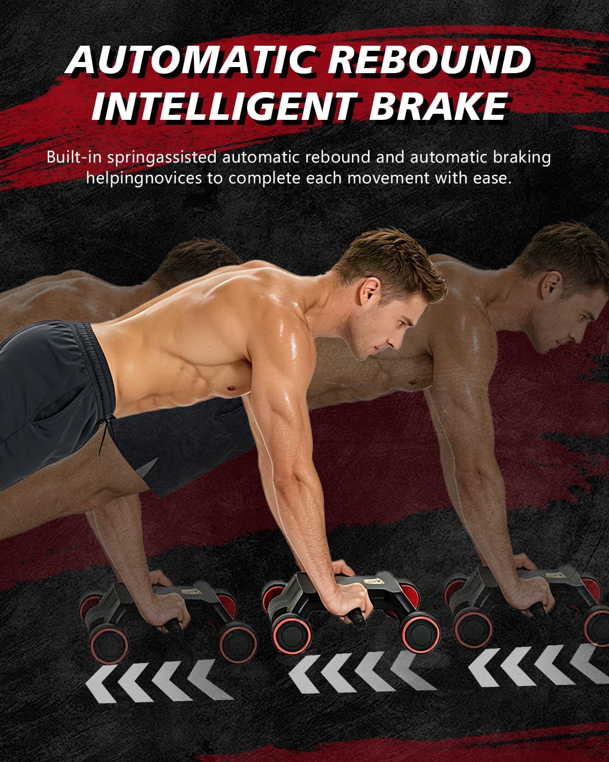 Roda Ab Roller, Ab Roller, Ab  - Ab Roller Wheel With Elbow Support ulasan dan harga