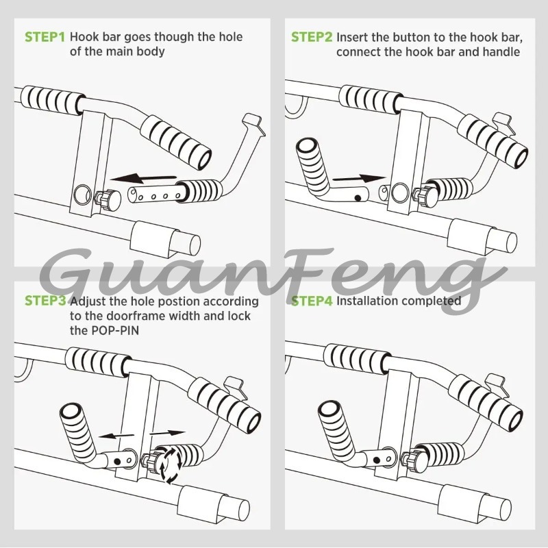 Batang Latihan Pull-Up Tanpa S - Door Pull Up Bar No Screw ulasan dan harga