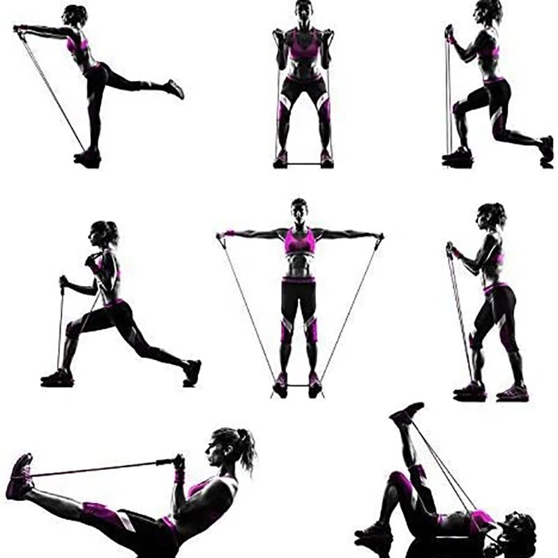 Resistance Band Dengan Peganga - Resistance Bands Set With Handles ulasan dan harga