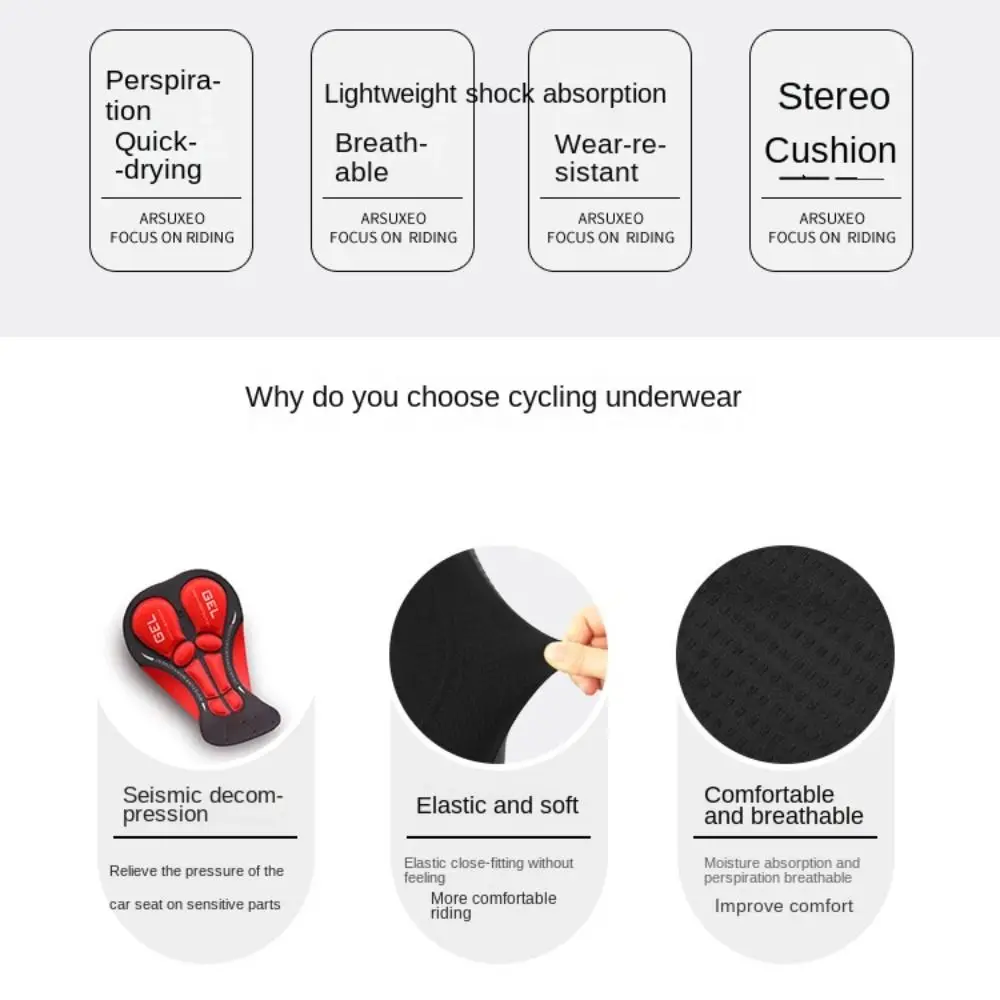 Celana Dalam Bersepeda Anti Gu - Padded Cycling Shorts 5D Gel ulasan dan harga