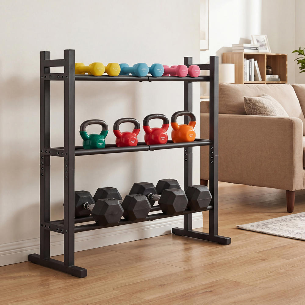 Rak Dumbbell 3 Tingkat Heavy D - Fitness Equipment ulasan dan harga