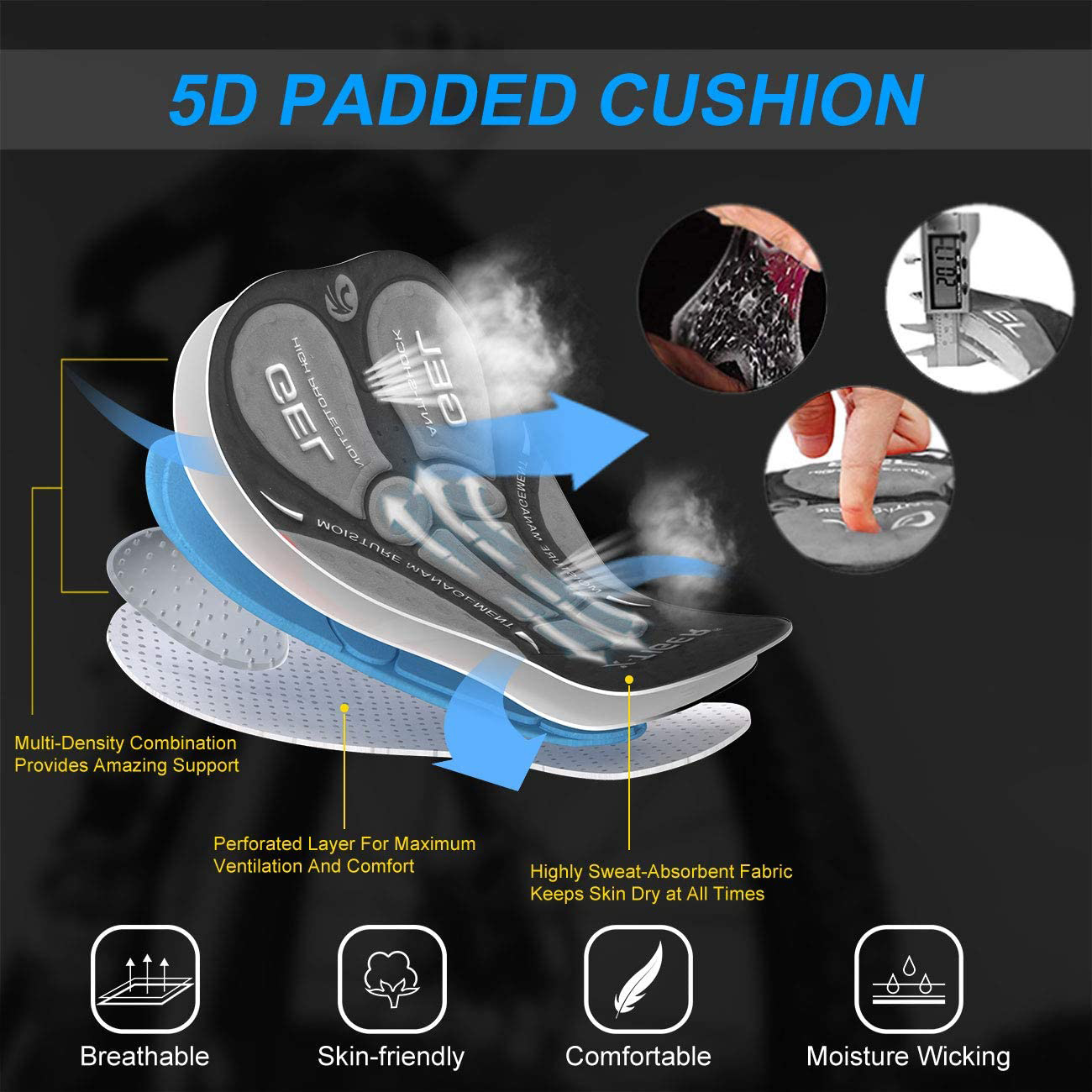 Celana Dalam Bersepeda Pria X- - Padded Cycling Shorts 5D Gel ulasan dan harga