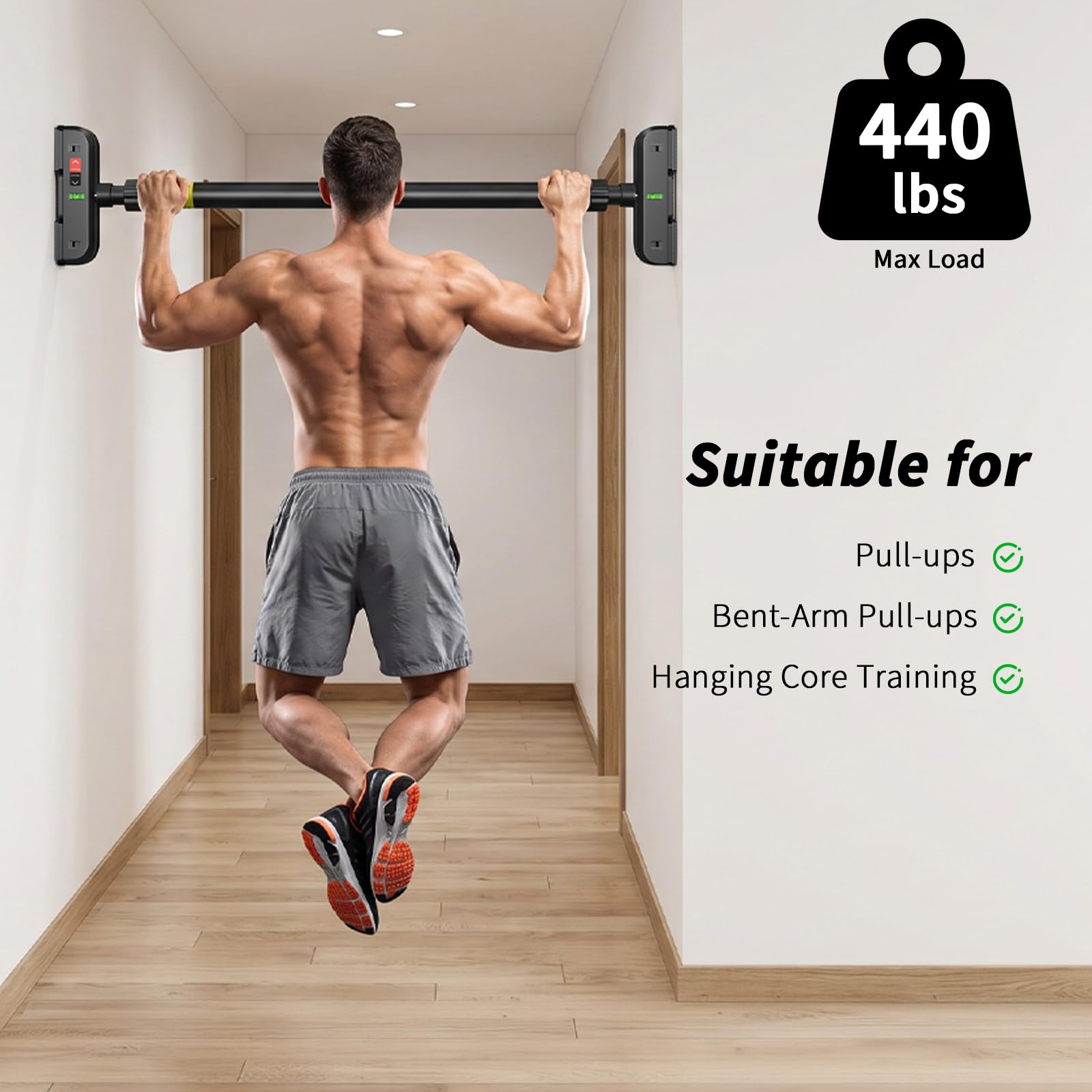 Pull Up Bar untuk Pintu, Chin  - Door Pull Up Bar No Screw ulasan dan harga