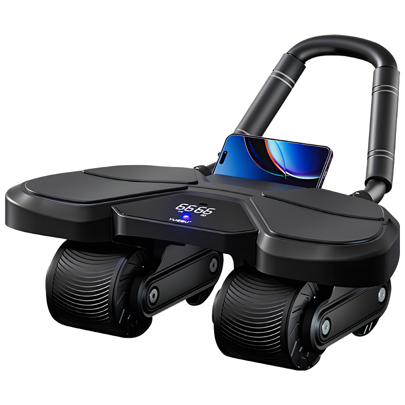 Roller Roda Ab Hitam dengan Pe - Ab Roller Wheel With Elbow Support ulasan dan harga