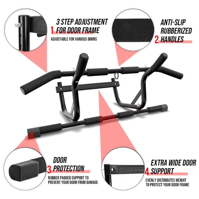 Sekrup Profesional Langsung da - Door Pull Up Bar No Screw ulasan dan harga