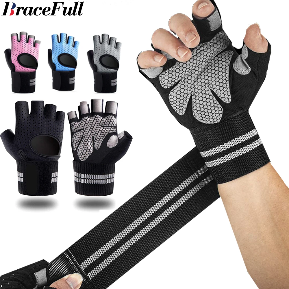 1 pasang sarung tangan Fitness - Wrist Wraps Weightlifting Support ulasan dan harga