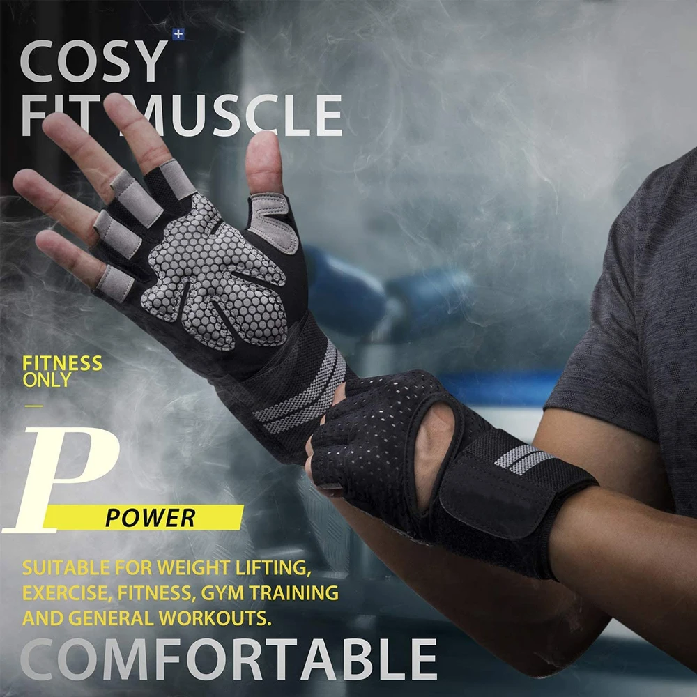 1 pasang sarung tangan Fitness - Wrist Wraps Weightlifting Support ulasan dan harga