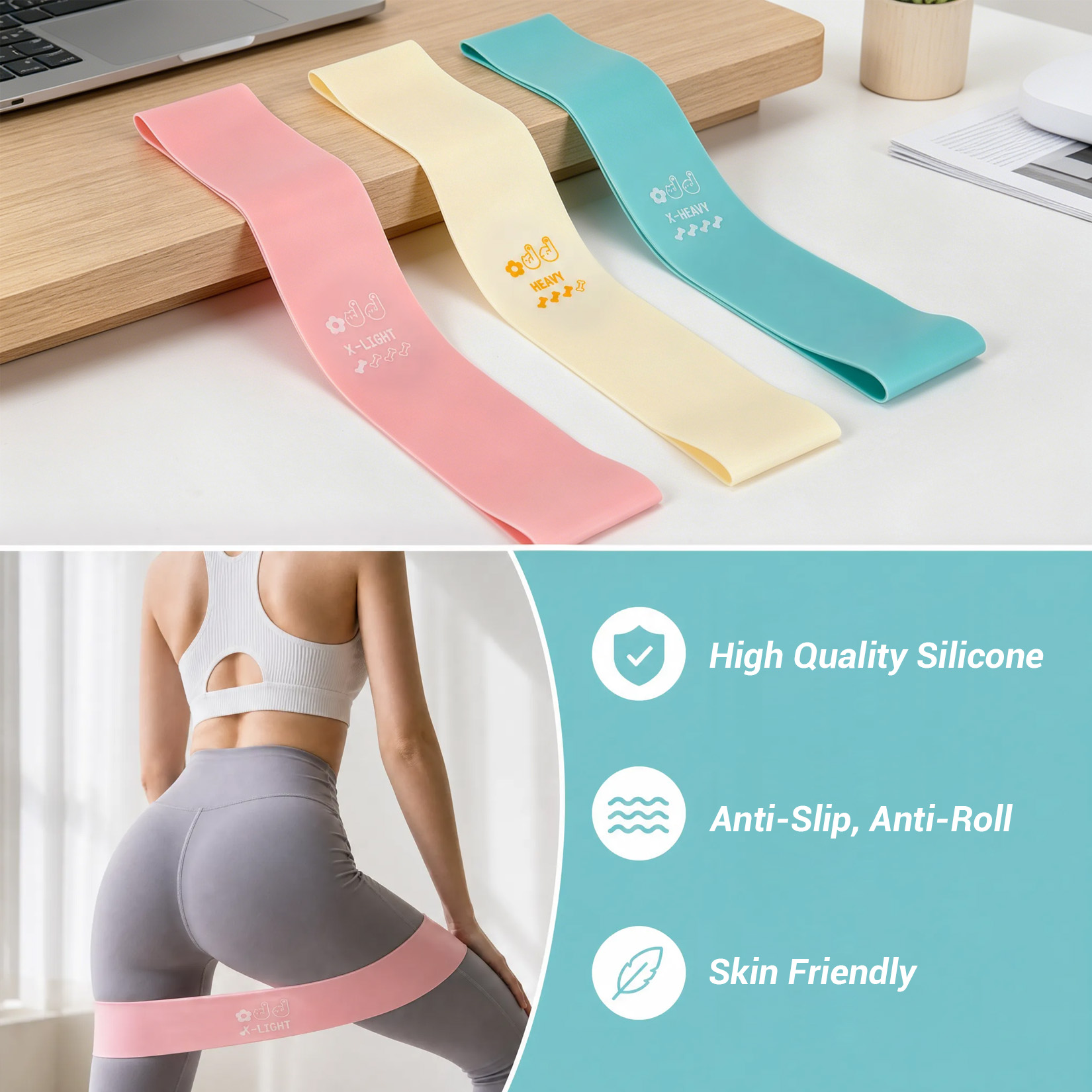 Set Latihan Pilates, Ring Pila - Pilates Bar Kit With Resistance Bands ulasan dan harga