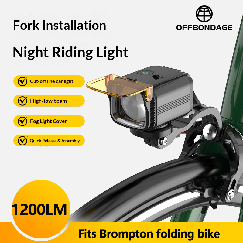OFFBONDAGE Lampu Sepeda Lipat  - Rechargeable Bicycle Headlight 1000 Lumen ulasan dan harga